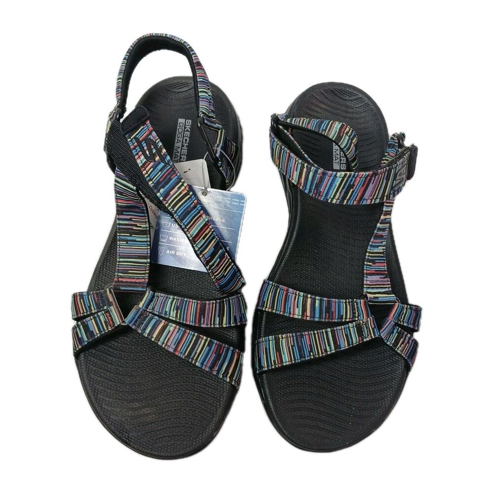 Skechers On The GO 600 Goga Mat Electric Black Multicolor Size 6 US 3 UK